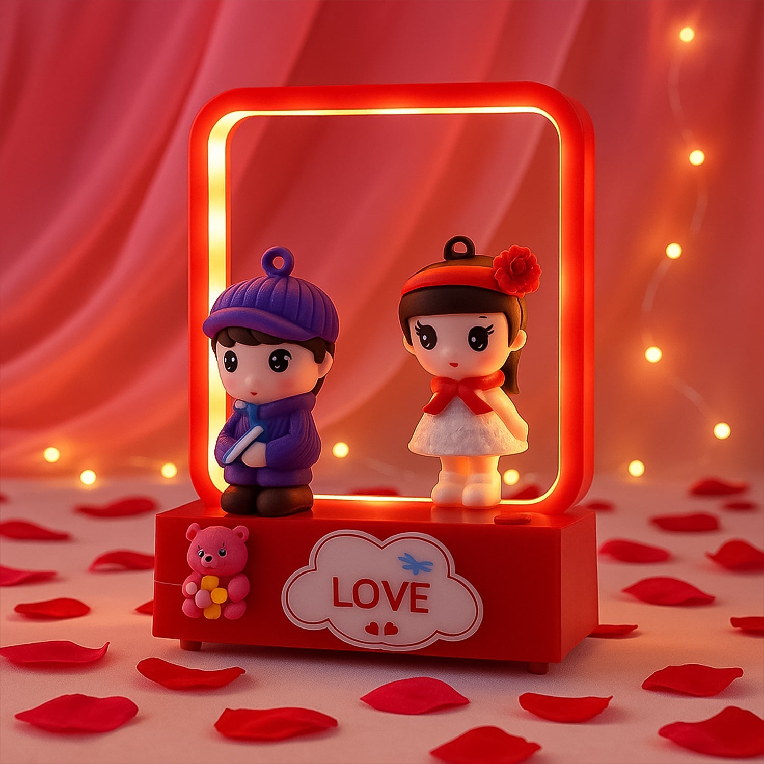 Decorative Love Couple LED Figurine Light (1 Pc) Decorative Love Couple LED Figurine Light (1 Pc)